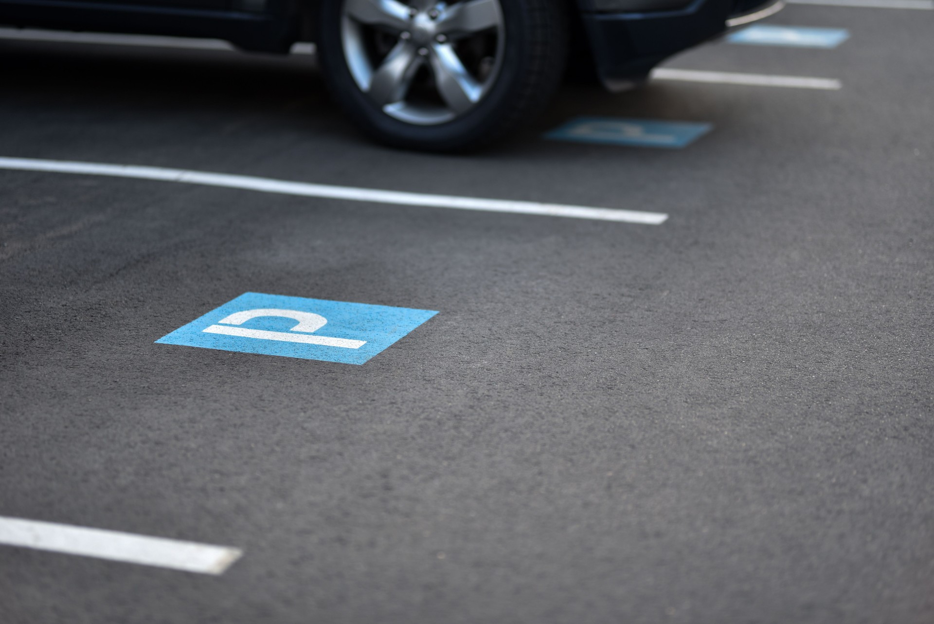 painted parking sign